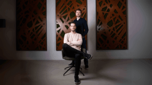 Ondernemers Frits Corvers en Roy Koeleman eigenaren van Webtify